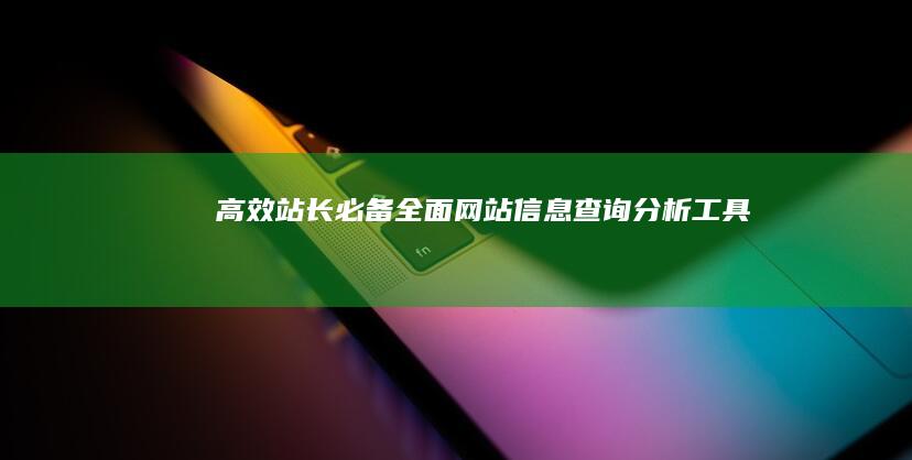 高效站长必备：全面网站信息查询分析工具